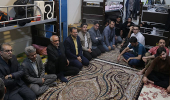 بازدید هیئت رئیسه دانشگاه علامه‌طباطبائی از خوابگاه پسرانه شهید گلعذاری